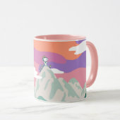 Erdnüsse | Snoopy & Truppe Wandern im Berg Tasse (VorderseiteRechts)