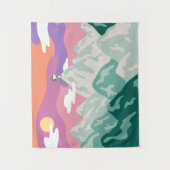 Erdnüsse | Snoopy & Truppe Wandern im Berg Wandteppich (Vorderseite)