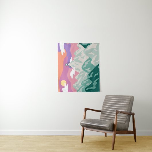 Erdnüsse | Snoopy & Truppe Wandern im Berg Wandteppich (Beispiel)