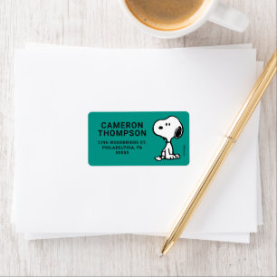 Erdnüsse Snoopy Turns Adressaufkleber