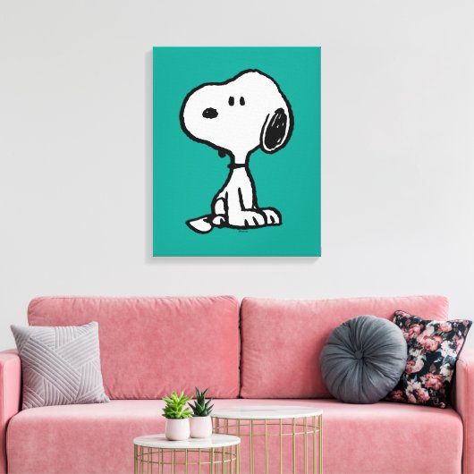 Erdnüsse | Snoopy Turns Leinwanddruck (Insitu (Wohnzimmer))