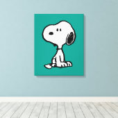 Erdnüsse | Snoopy Turns Leinwanddruck (Insitu (Holzboden))