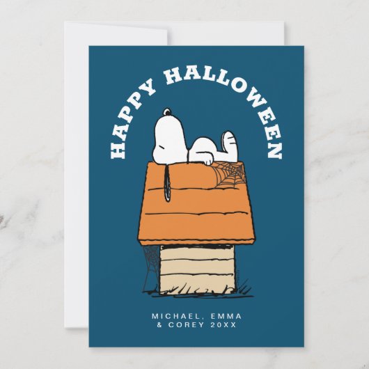 Erdnüsse | Snoopy und die Boos Feiertagskarte (Vorderseite)