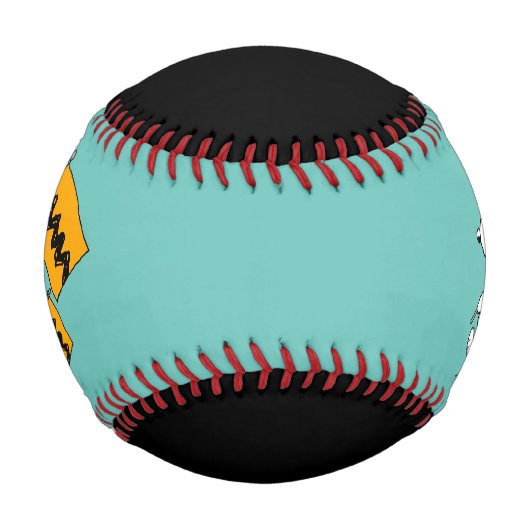 Erdnüsse | Snoopy- und Holzflaggen Baseball (Vorderseite)