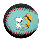 Erdnüsse | Snoopy- und Holzflaggen Baseball (Vorderseite Links)