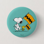 Erdnüsse | Snoopy- und Holzflaggen Button (Vorderseite)