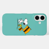 Erdnüsse | Snoopy- und Holzflaggen Case-Mate iPhone Hülle (Rückseite (Horizontal))