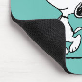 Erdnüsse | Snoopy- und Holzflaggen Mousepad (Ecke)