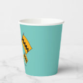 Erdnüsse | Snoopy- und Holzflaggen Pappbecher (Links)