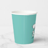 Erdnüsse | Snoopy- und Holzflaggen Pappbecher (Rechts)