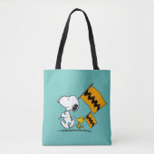 Erdnüsse | Snoopy- und Holzflaggen Tasche (Vorderseite)
