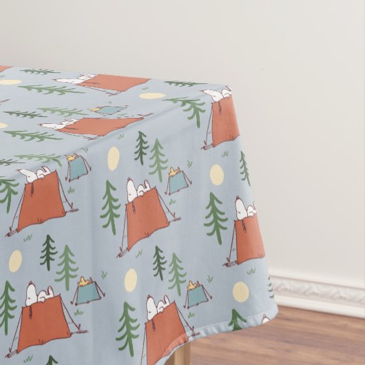 Erdnüsse | Snoopy und Holzpitching-Zelte Tischdecke (Beispiel)