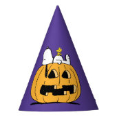 Erdnüsse | Snoopy und Jack-O-Lantern aus Holz Partyhütchen (Vorderseite)