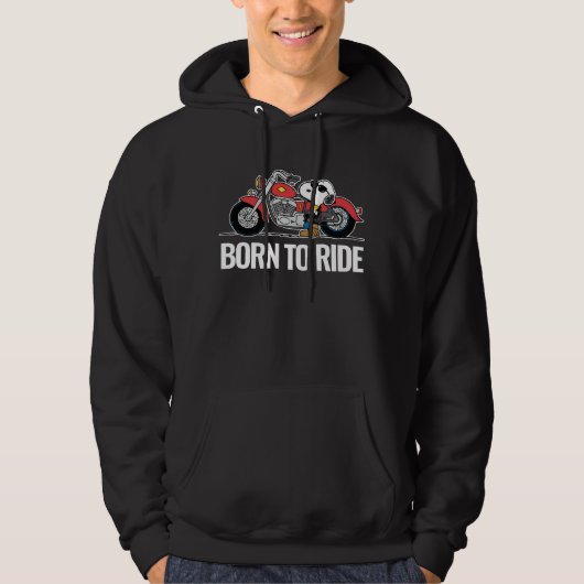 Erdnüsse | Snoopy und sein Motorrad Hoodie (Vorderseite)