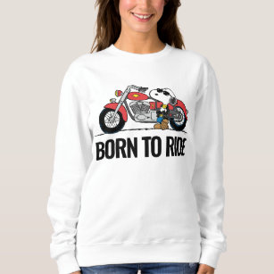 Erdnüsse   Snoopy und sein Motorrad Sweatshirt