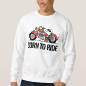 Erdnüsse | Snoopy und sein Motorrad Sweatshirt (Vorderseite)