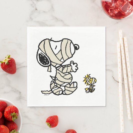 Erdnüsse | Snoopy und Waldmumies Serviette (Beispiel)
