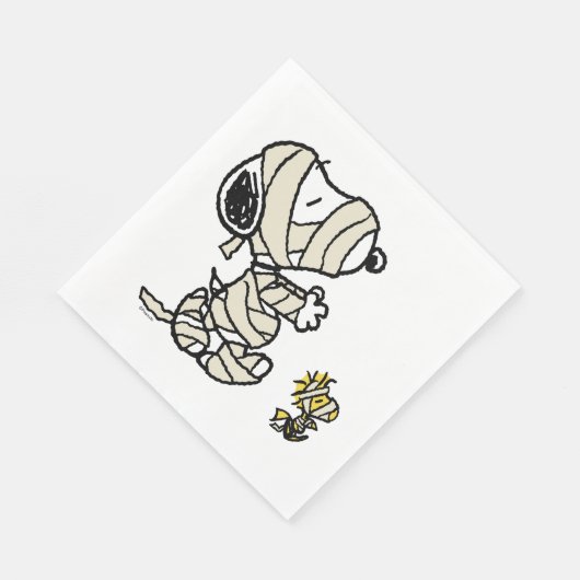 Erdnüsse | Snoopy und Waldmumies Serviette (Ecke)