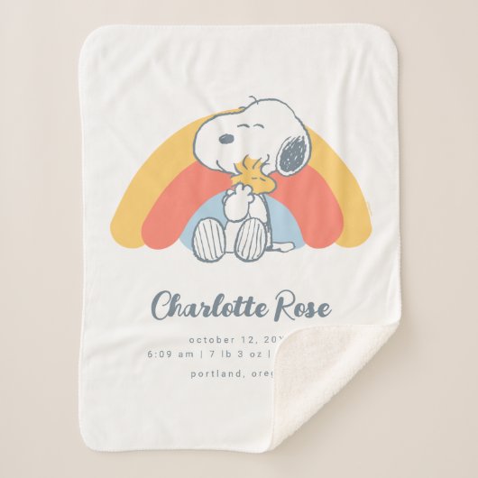 Erdnüsse | Snoopy und Waldrennbogen Sherpadecke (Vorderseite)