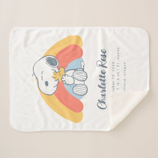 Erdnüsse | Snoopy und Waldrennbogen Sherpadecke (Vorderseite (Horizontal))