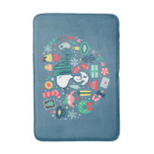 Erdnüsse | Snoopy Urlaub Glück Herz Badematte (Vorderseite Vertikal)