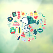 Erdnüsse | Snoopy Urlaub Glück Herz Fensteraufkleber (Blatt 3)