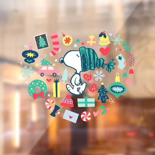 Erdnüsse | Snoopy Urlaub Glück Herz Fensteraufkleber (Blatt 2)