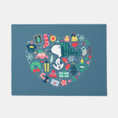 Erdnüsse | Snoopy Urlaub Glück Herz Fußmatte (Vorderseite)