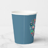 Erdnüsse | Snoopy Urlaub Glück Herz Pappbecher (Rechts)