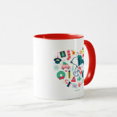 Erdnüsse | Snoopy Urlaub Glück Herz Tasse (VorderseiteRechts)