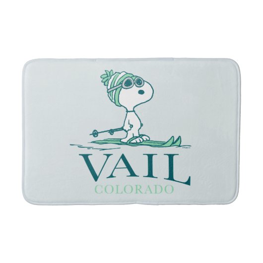 Erdnüsse | Snoopy Vail Colorado Badematte (Vorderseite)
