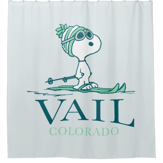 Erdnüsse | Snoopy Vail Colorado Duschvorhang (Vorderseite)