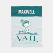 Erdnüsse | Snoopy Vail Colorado Fleecedecke (Vorderseite)