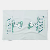 Erdnüsse | Snoopy Vail Colorado Geschirrtuch (Horizontal)