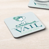 Erdnüsse | Snoopy Vail Colorado Getränkeuntersetzer (Linke Seite)