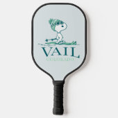 Erdnüsse | Snoopy Vail Colorado Pickleball Schläger (Rückseite)