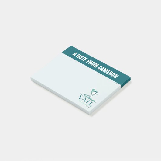 Erdnüsse | Snoopy Vail Colorado Post-it Klebezettel (angewinkelt)