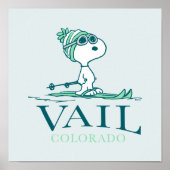 Erdnüsse | Snoopy Vail Colorado Poster (Vorne)