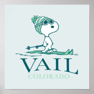 Erdnüsse   Snoopy Vail Colorado Poster