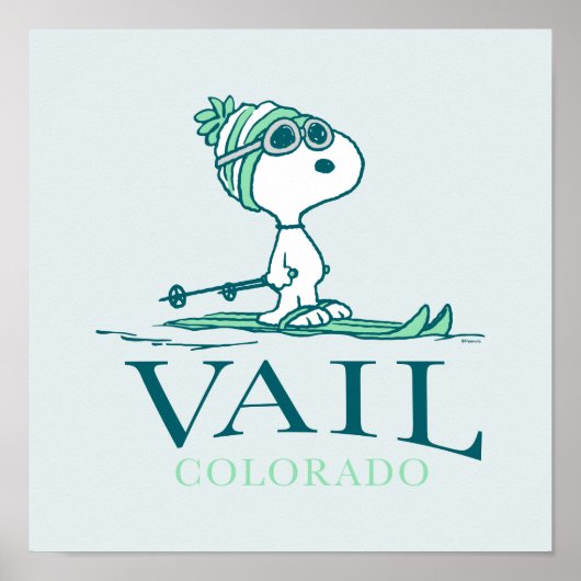 Erdnüsse | Snoopy Vail Colorado Poster (Vorne)