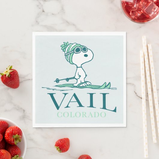 Erdnüsse | Snoopy Vail Colorado Serviette (Beispiel)