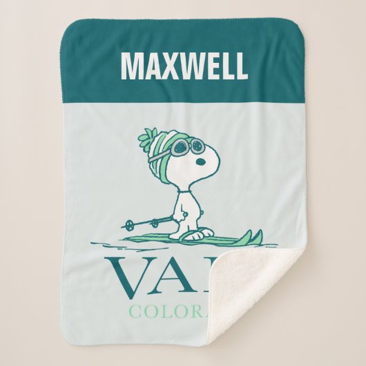 Erdnüsse | Snoopy Vail Colorado Sherpadecke (Vorderseite)