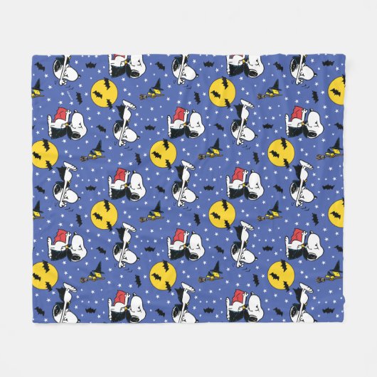 Erdnüsse | Snoopy Vampire Muster Fleecedecke (Vorderseite (Horizontal))