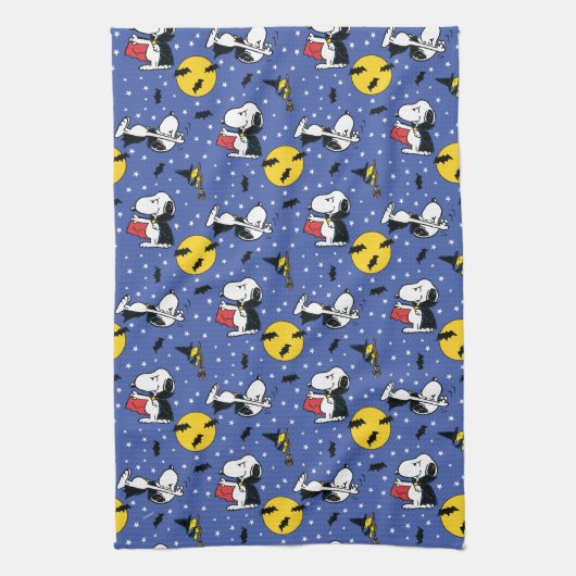Erdnüsse | Snoopy Vampire Muster Geschirrtuch (Vertikal)