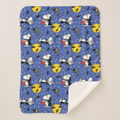 Erdnüsse | Snoopy Vampire Muster Sherpadecke (Vorderseite)