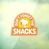 Erdnüsse | Snoopy Vergessen Sie nicht die Snacks Fensteraufkleber (Blatt 3)