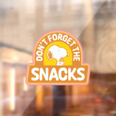 Erdnüsse | Snoopy Vergessen Sie nicht die Snacks Fensteraufkleber (Blatt 2)