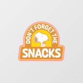 Erdnüsse | Snoopy Vergessen Sie nicht die Snacks Fensteraufkleber (Blatt)