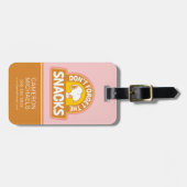 Erdnüsse | Snoopy Vergessen Sie nicht die Snacks Gepäckanhänger (Vorderseite horizontal)