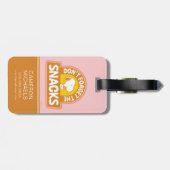 Erdnüsse | Snoopy Vergessen Sie nicht die Snacks Gepäckanhänger (Rückseite horizontal)